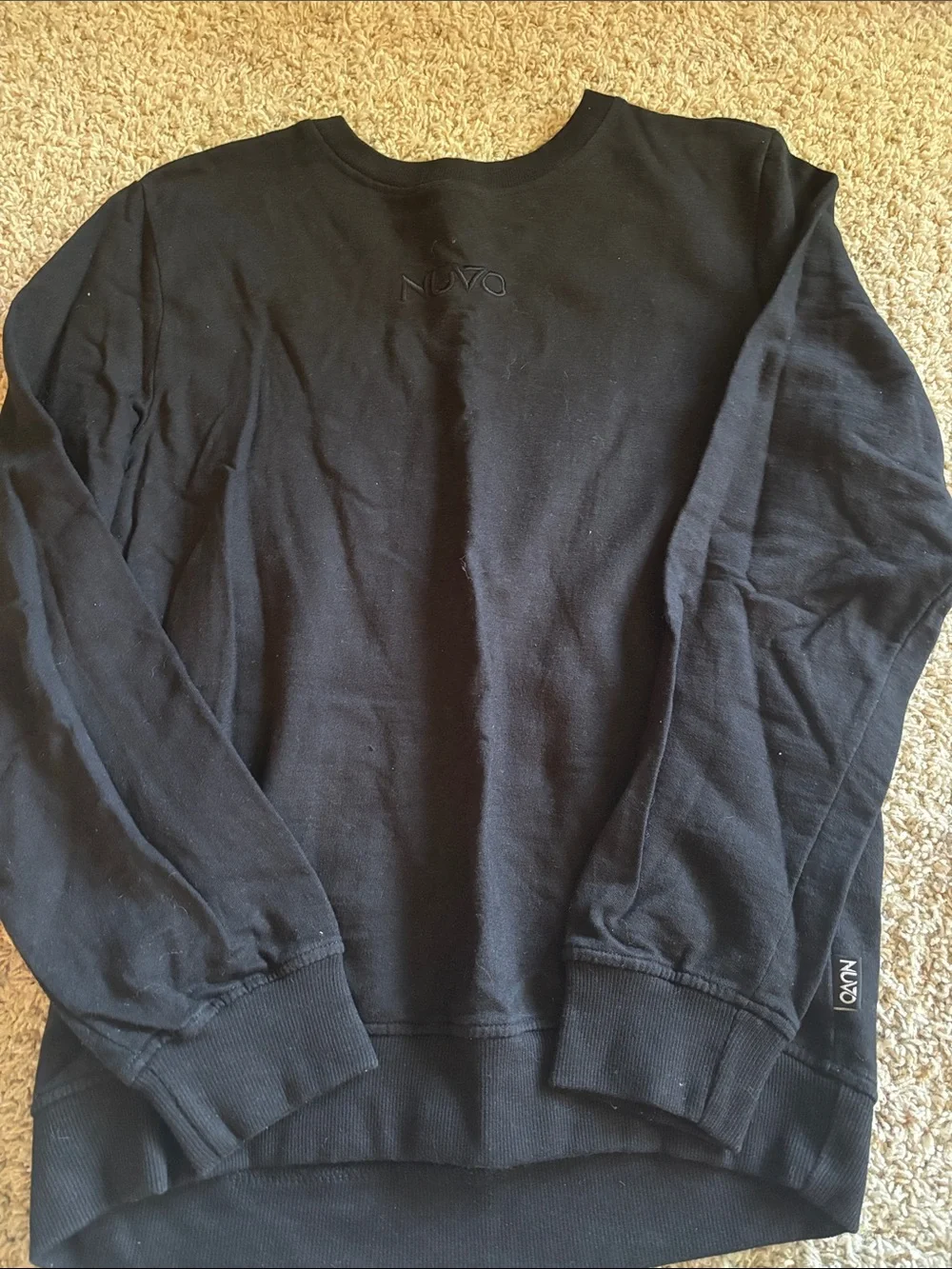 Black Crewneck Sweatshirt - Women's Classic Pullover